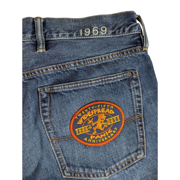 Gap Mens Cut-off Shorts  Widespread Panic Patch Sewn On Pocket Men's Size 36x32 - Picture 7 of 10